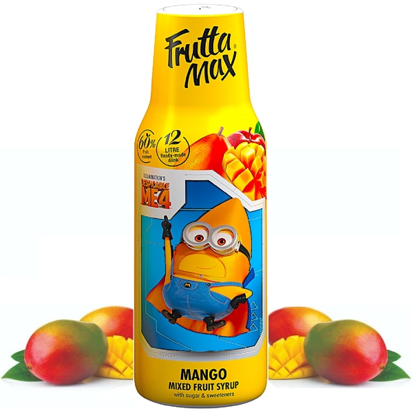 Syrop FruttaMax MINIONKI MANGO 500 ml na 12 litrów